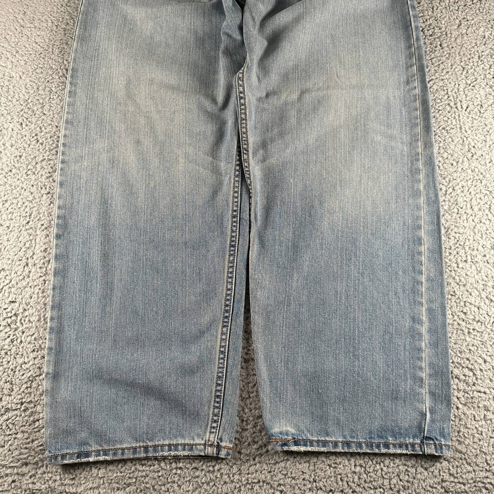 Vtg‎ SilverTab Jeans Mens W36 L30 Baggy Light Blue Cotton Relaxed Wide Leg Y2K - Picture 3 of 16